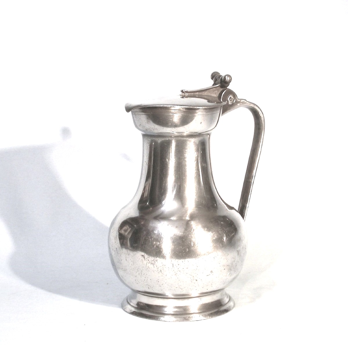 Pewter Wine Pitcher - Le Mans (or Maine), Early 19th Century