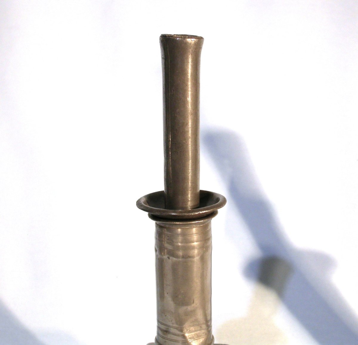 PAIRE DE LAMPES À POMPES EN ETAIN - NÎMES, XIX ème s-photo-2