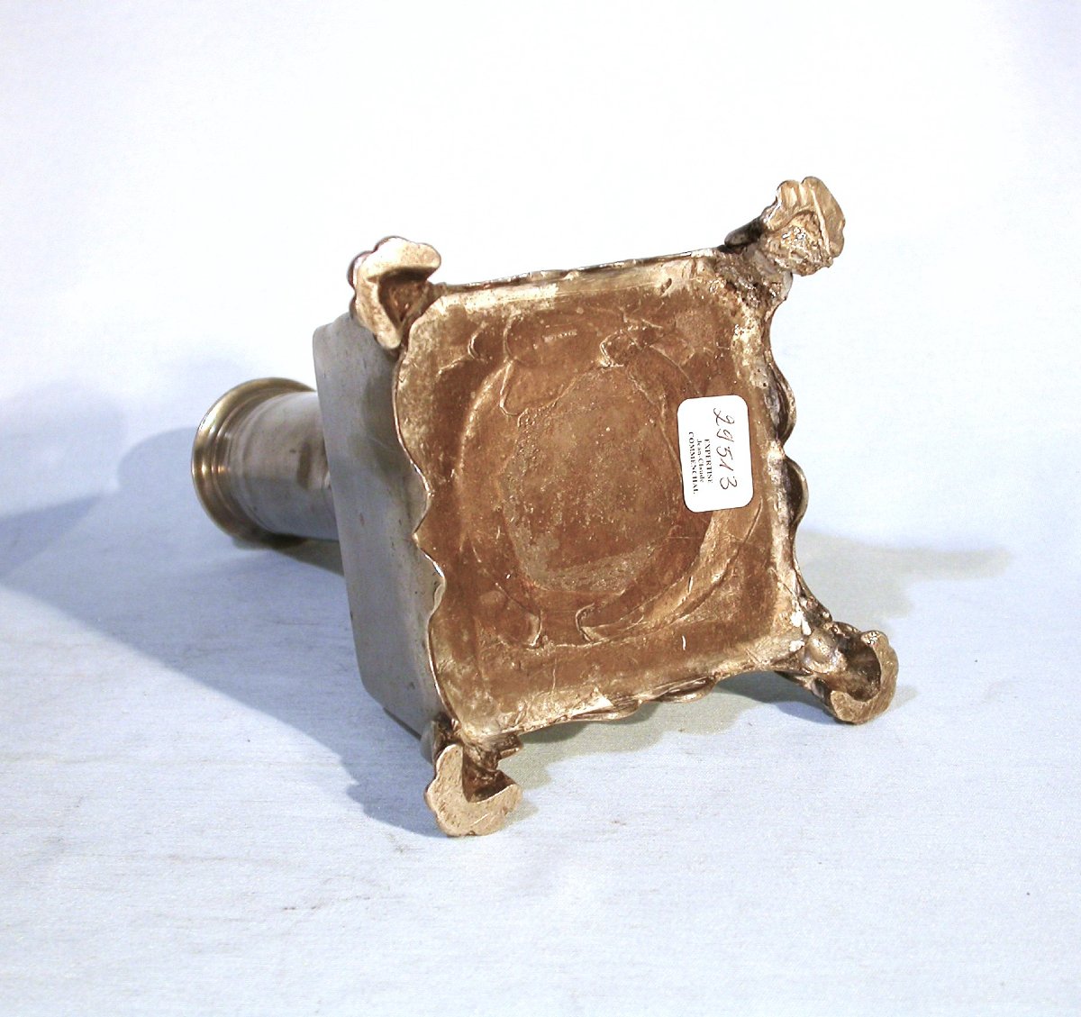 PAIRE DE LAMPES À POMPES EN ETAIN - NÎMES, XIX ème s-photo-2