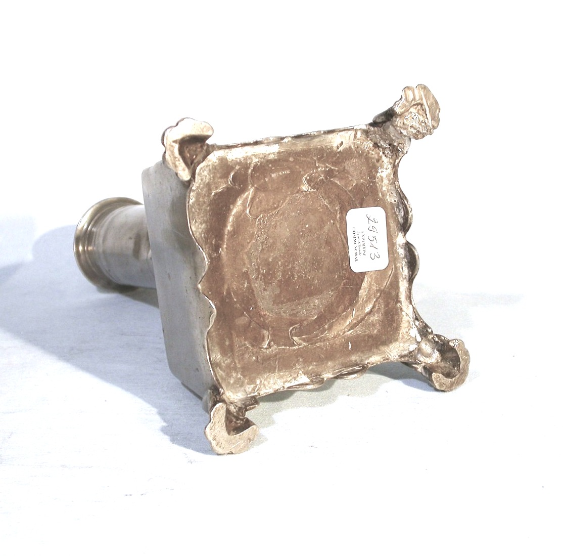 PAIRE DE LAMPES À POMPES EN ETAIN - NÎMES, XIX ème s-photo-2