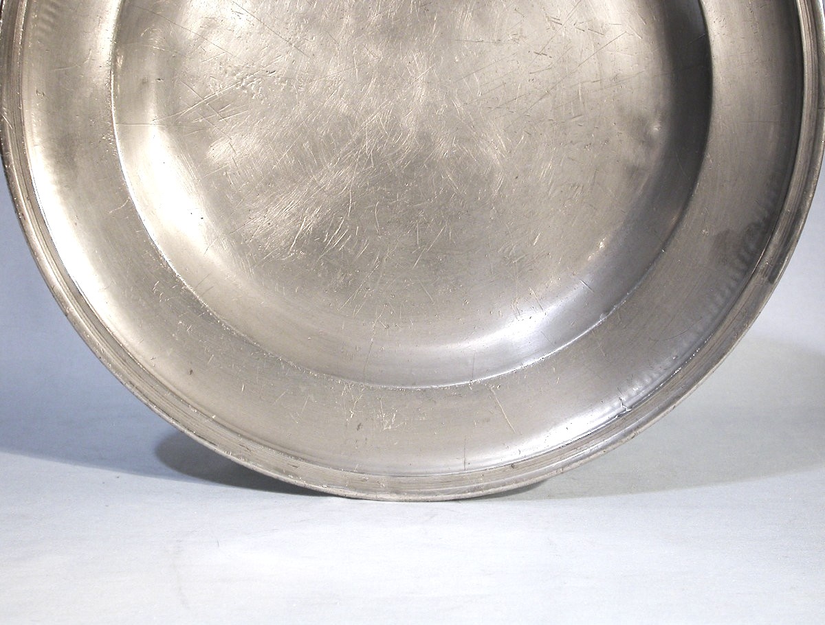 Pewter Plate - Lisieux (lower Normandy), 18th Century-photo-4