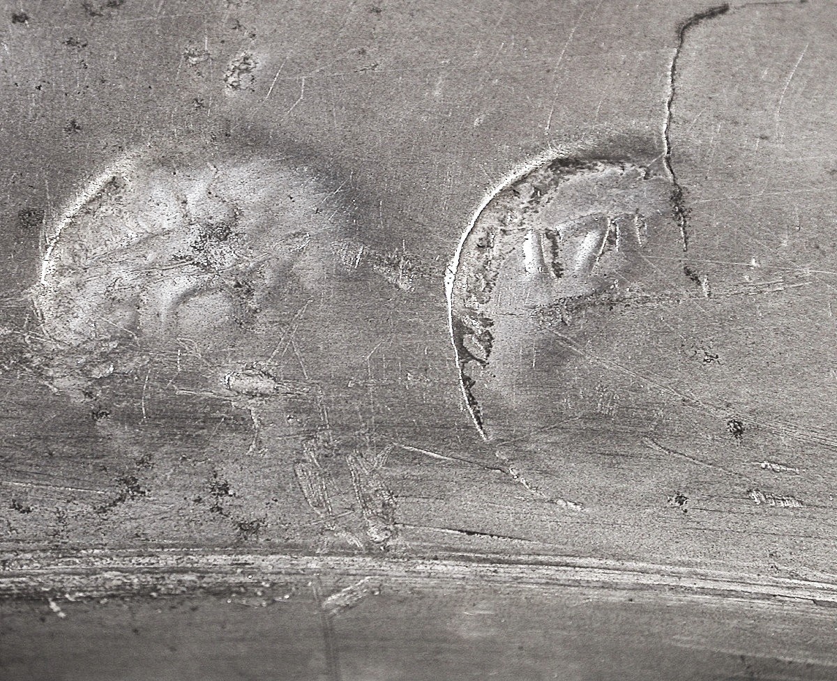 Large Pewter Platter With Coat Of Arms - Besançon, 18th Century-photo-7