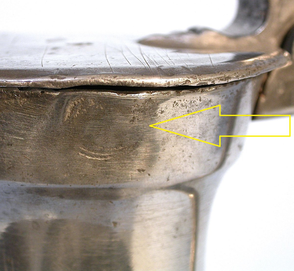 Pewter Wine Pitcher - Saint-denis, 18th Century-photo-1