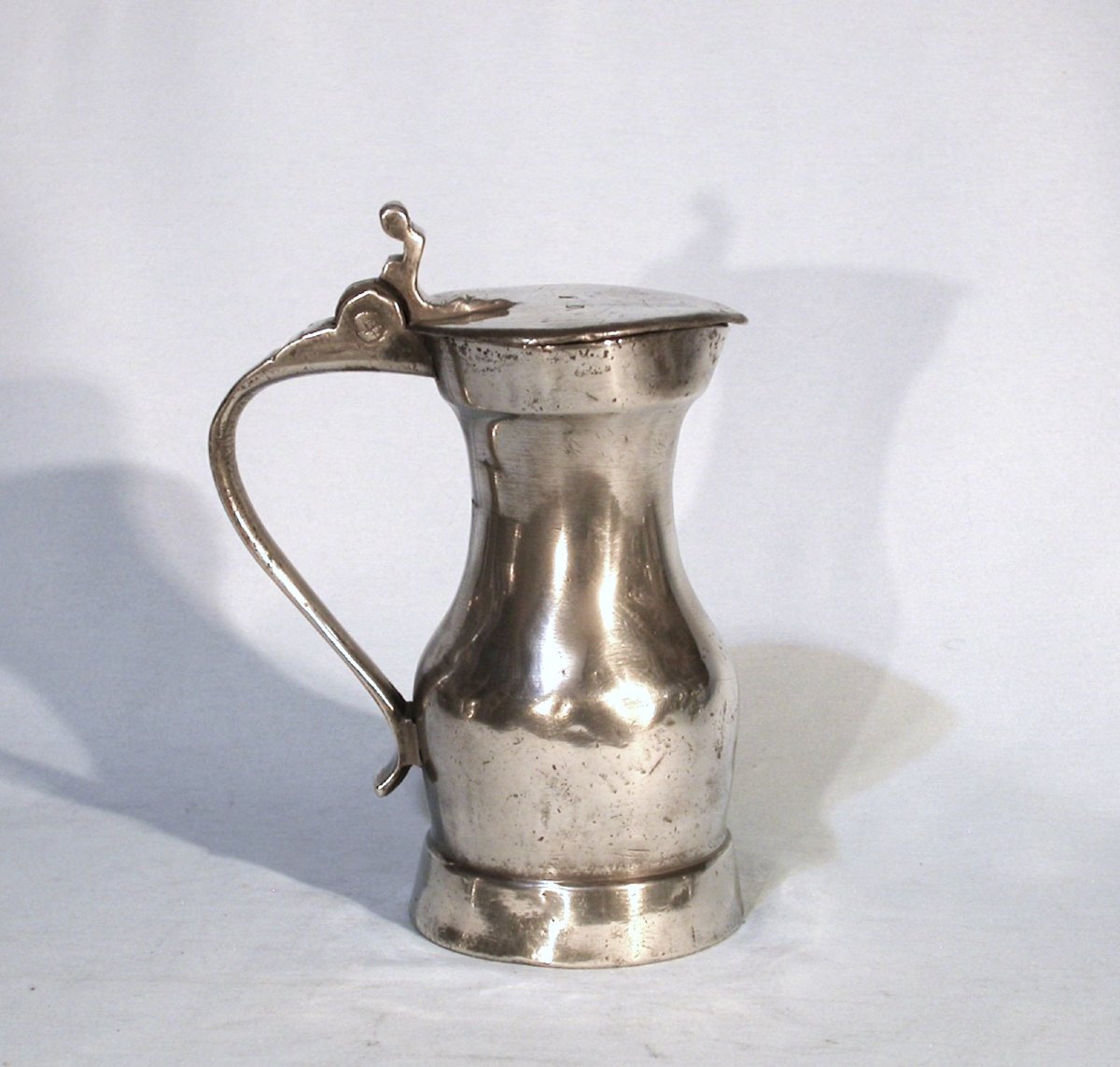 Pewter Wine Pitcher - Saint-denis, 18th Century-photo-3