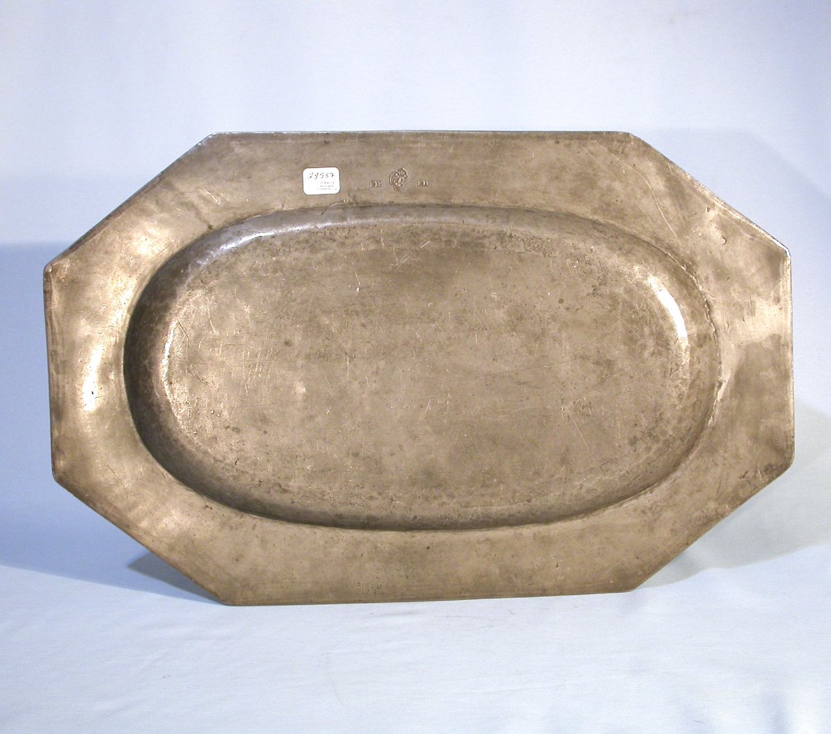 RARE PLAT EN ETAIN ARMORIE - RODEZ, FIN DU XVIII ème s-photo-3