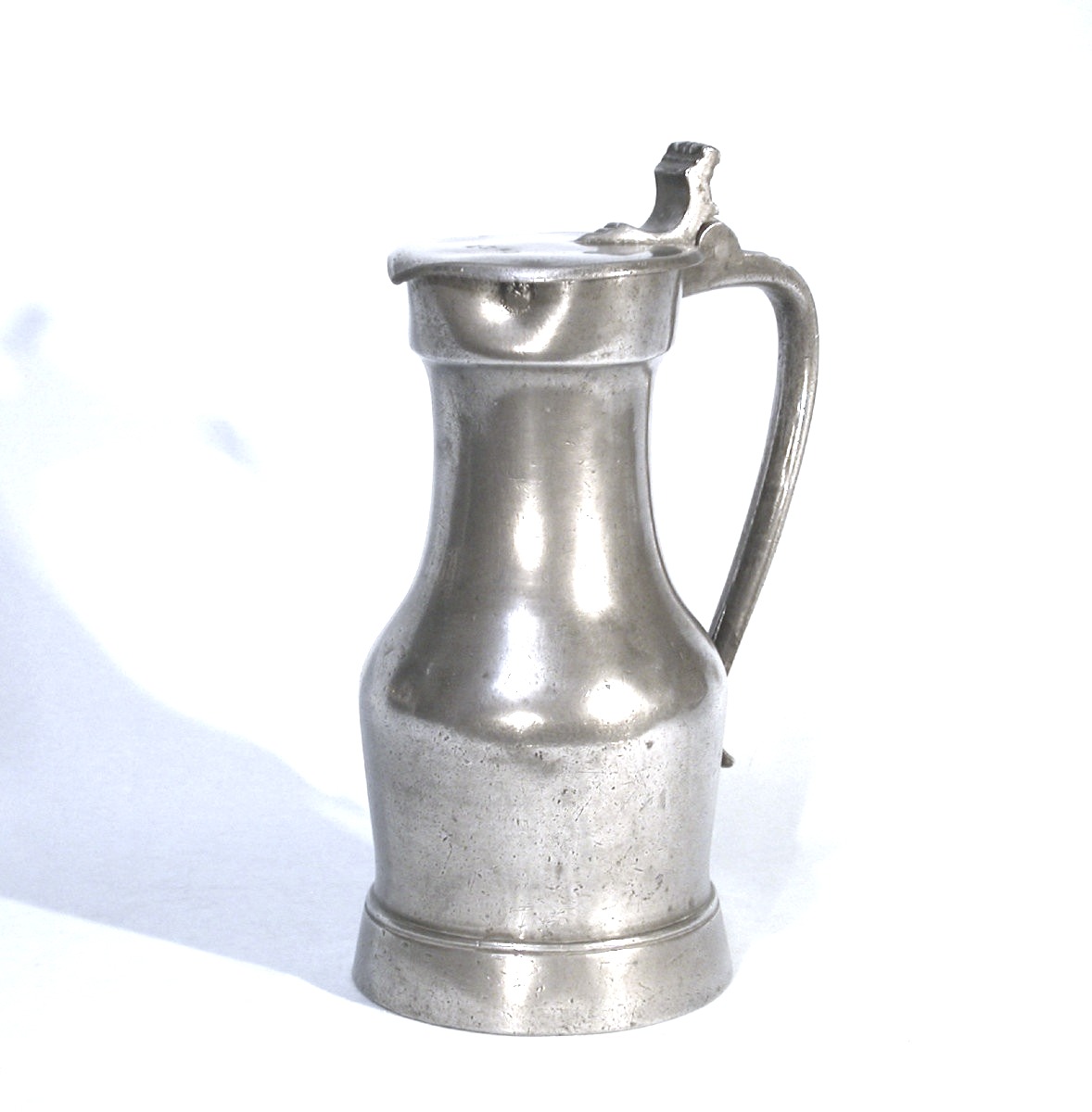 Pewter Wine Pitcher - Paris, 18th Century-photo-5