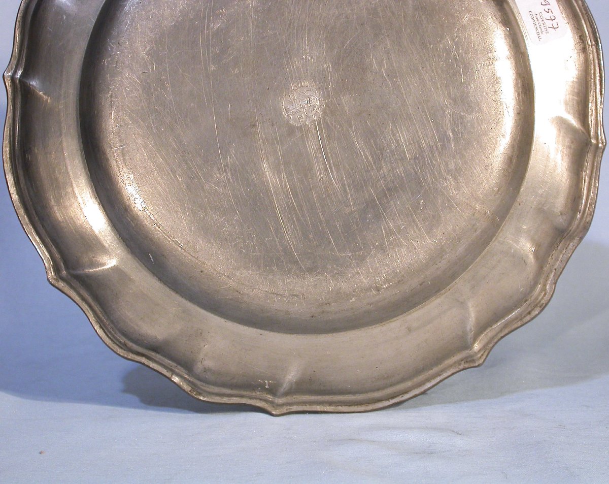 ASSIETTE EN ETAIN - PAYS-BAS (?), XVIII ème s-photo-2