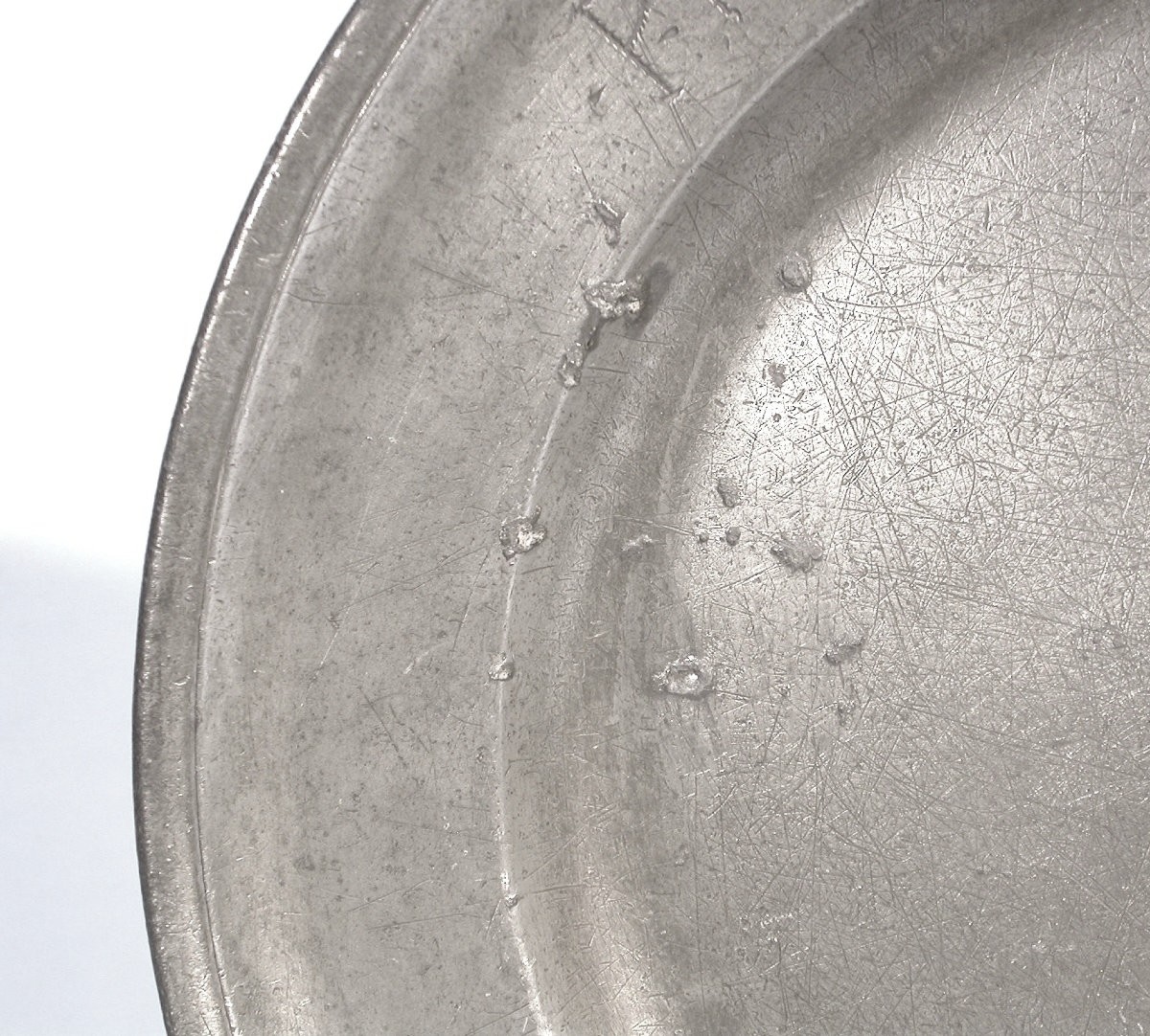 Pewter Plate - Saxony, 18th Century-photo-4