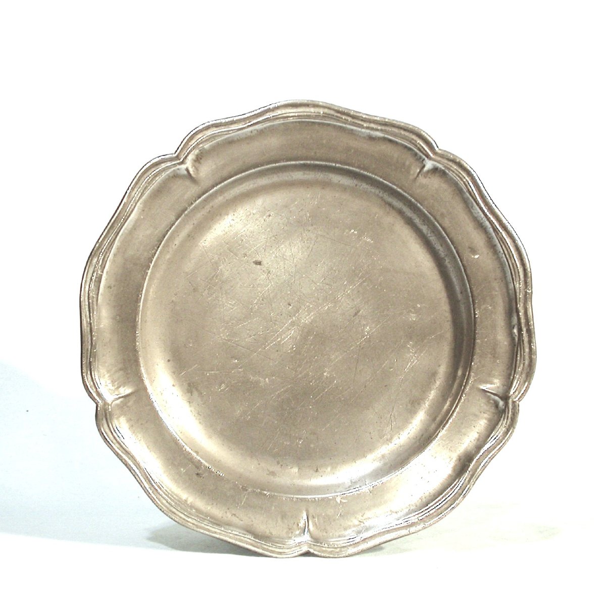 ASSIETTE EN ETAIN - FRANCFORT, XVIII ème s-photo-2