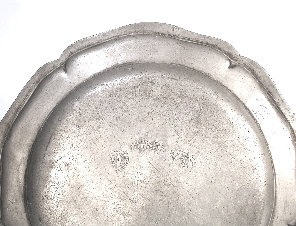 Pewter Plate - Frankfurt, 18th Century-photo-2