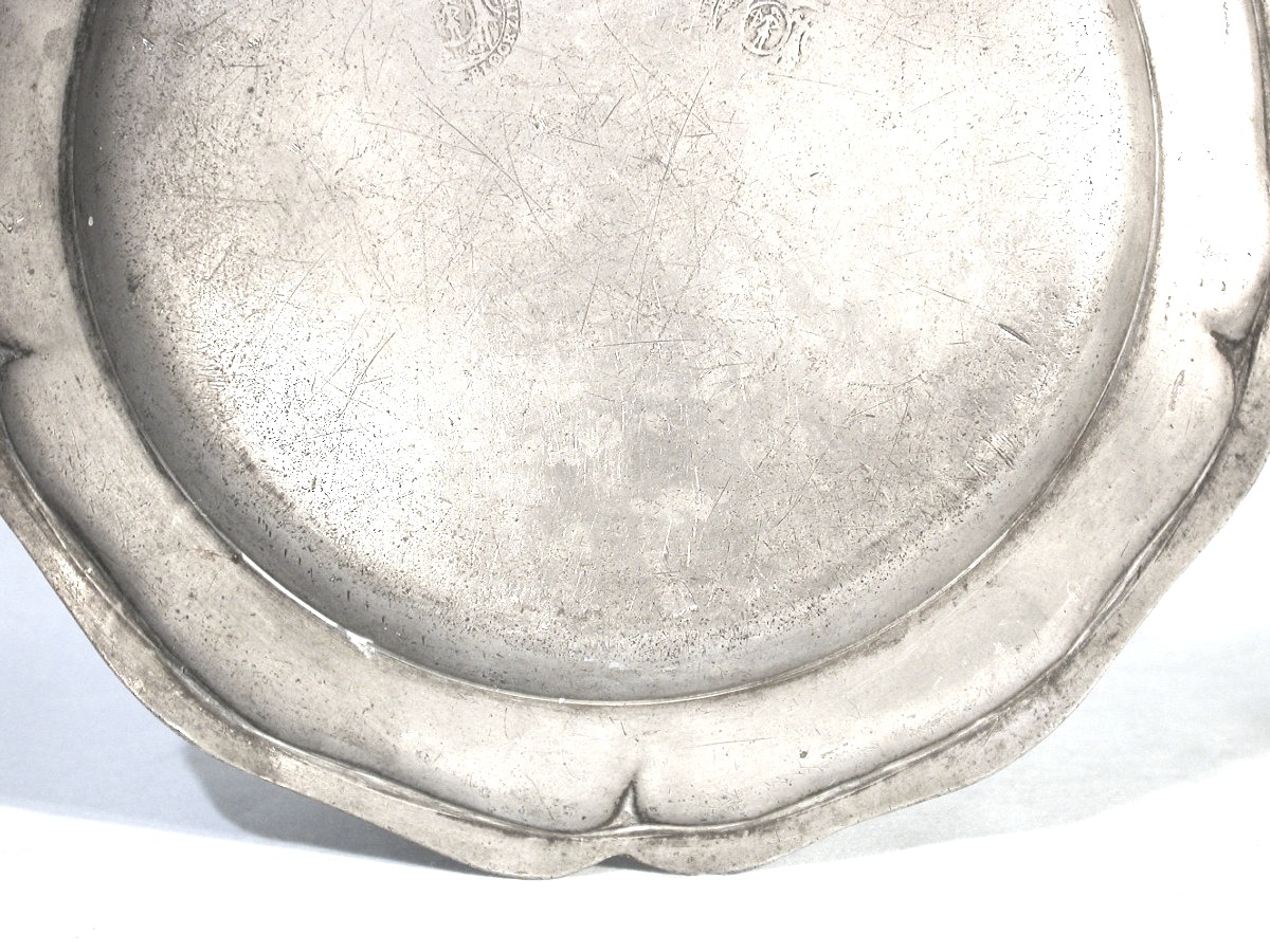 Pewter Plate - Frankfurt, 18th Century-photo-3