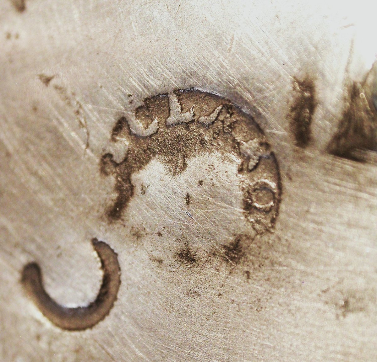 TRES RARE PICHET À VIN EN ETAIN - ECLARON (CHAMPAGNE), XVIII ème s-photo-3