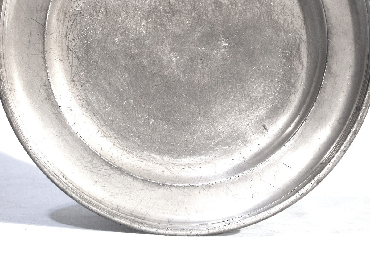 Pewter Plate - Stuttgart, 19th Century-photo-3