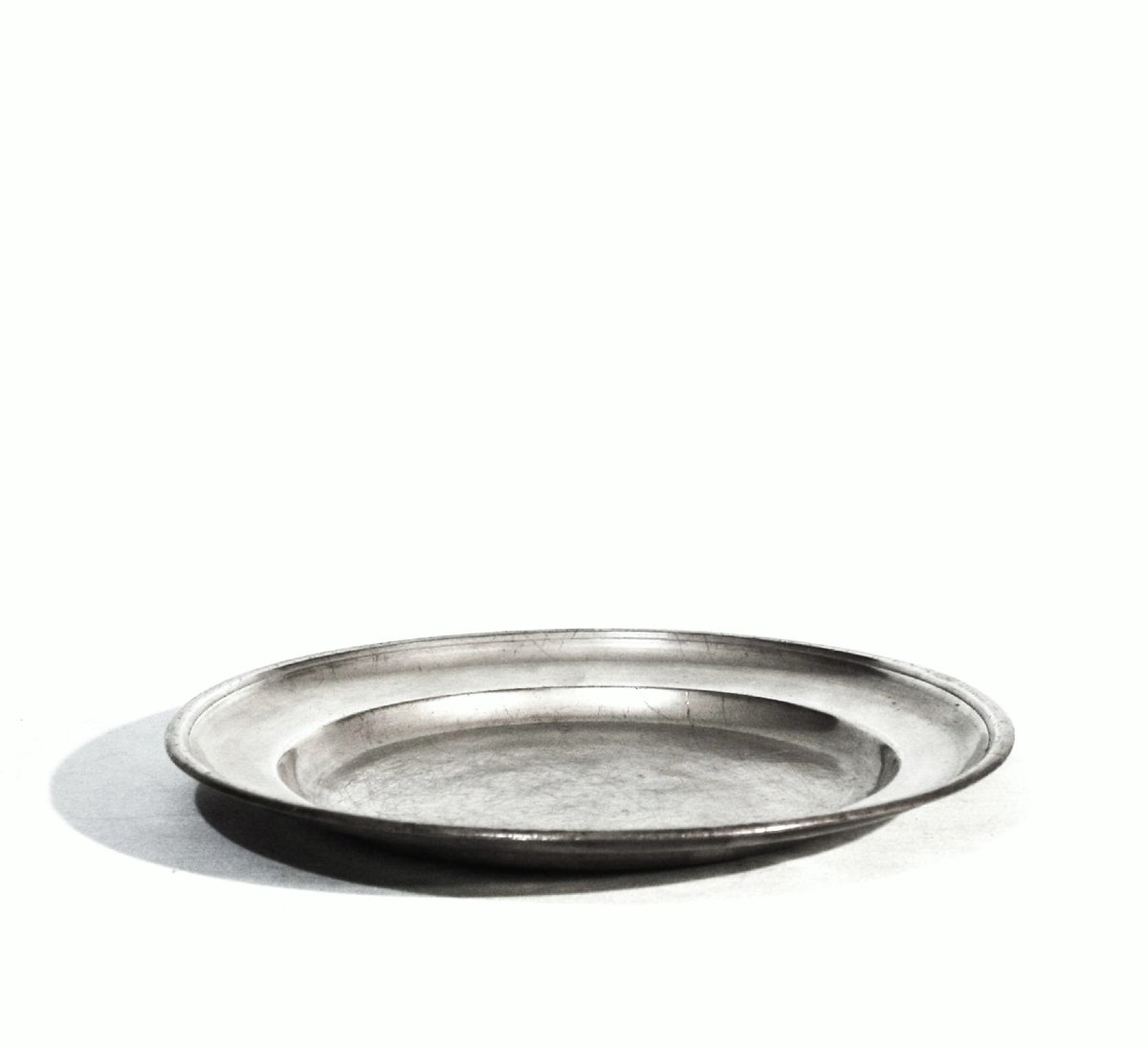 Pewter Plate - Stuttgart, 19th Century-photo-4