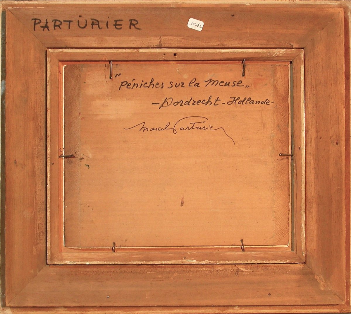 Oil On Panel - Dordrecht, By Marcel Parturier-photo-1