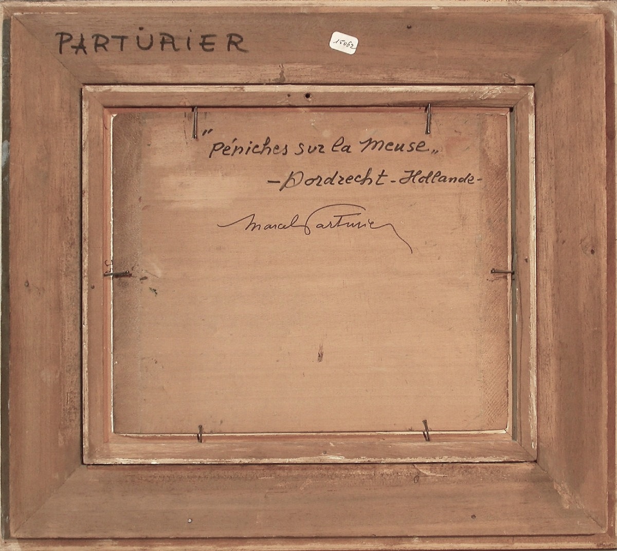 HUILE SUR PANNEAU - DORDRECHT, DE MARCEL PARTURIER-photo-1