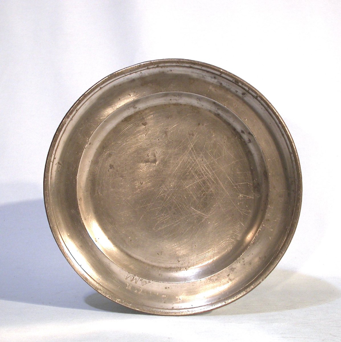 Pair Of Pewter Plates - Freiburg (germany), Mid-19th Century-photo-3