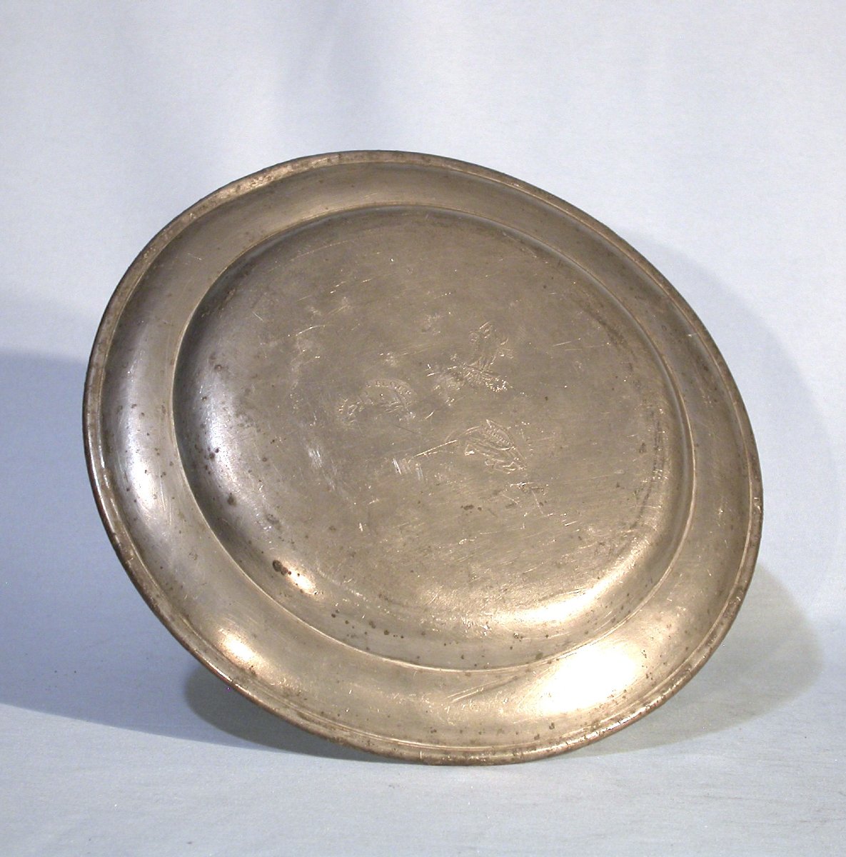 Pair Of Pewter Plates - Freiburg (germany), Mid-19th Century-photo-4