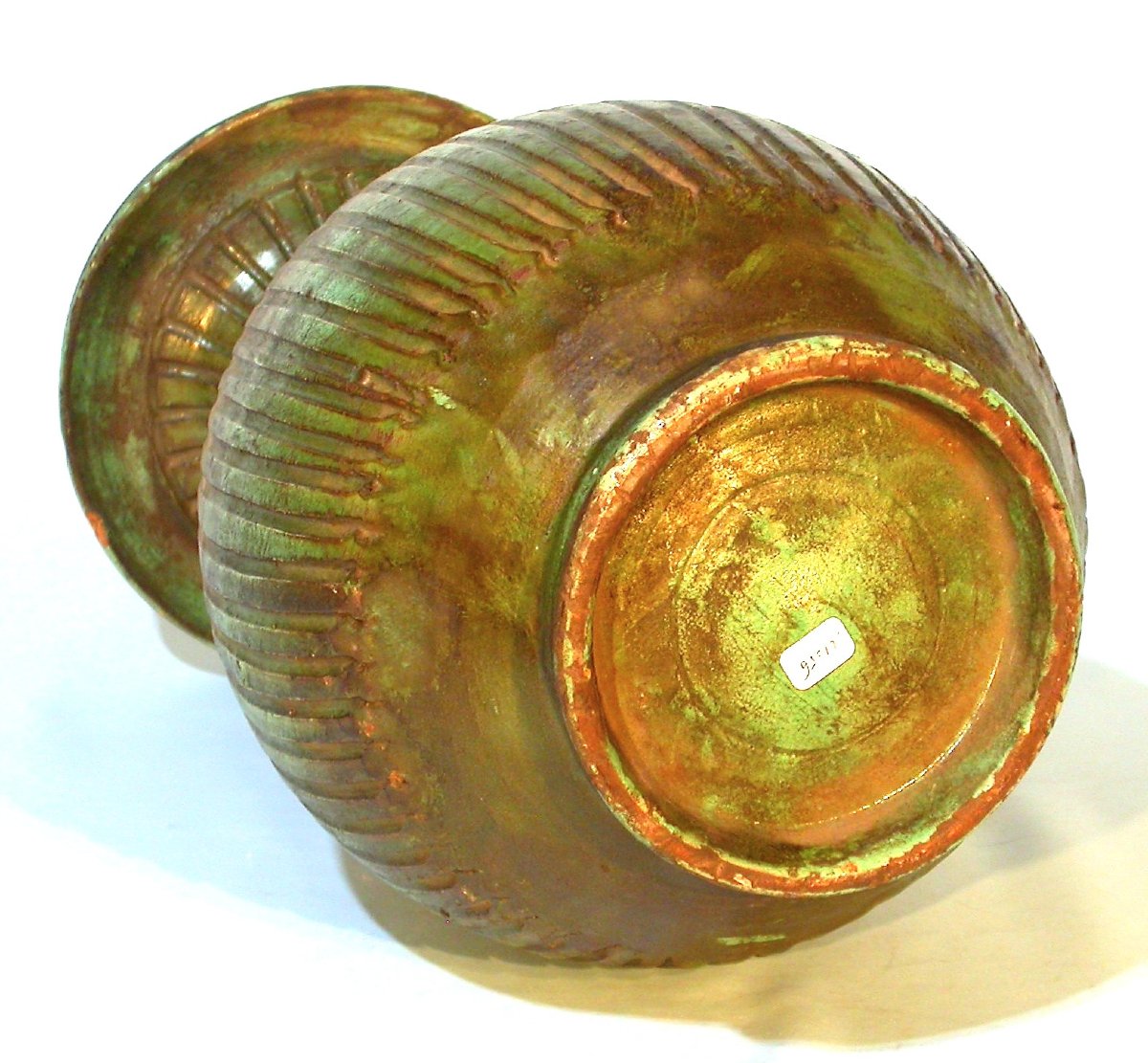 "ghorraf" - Earth Oil Jug - Morocco, Circa 1900-photo-2