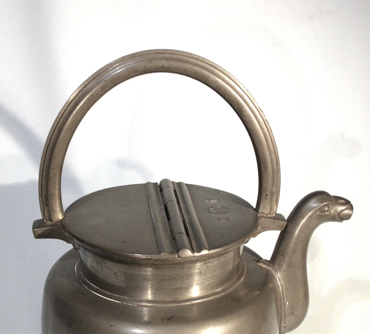 Pewter Milk Jug - Lyon, Circa 1800-photo-3