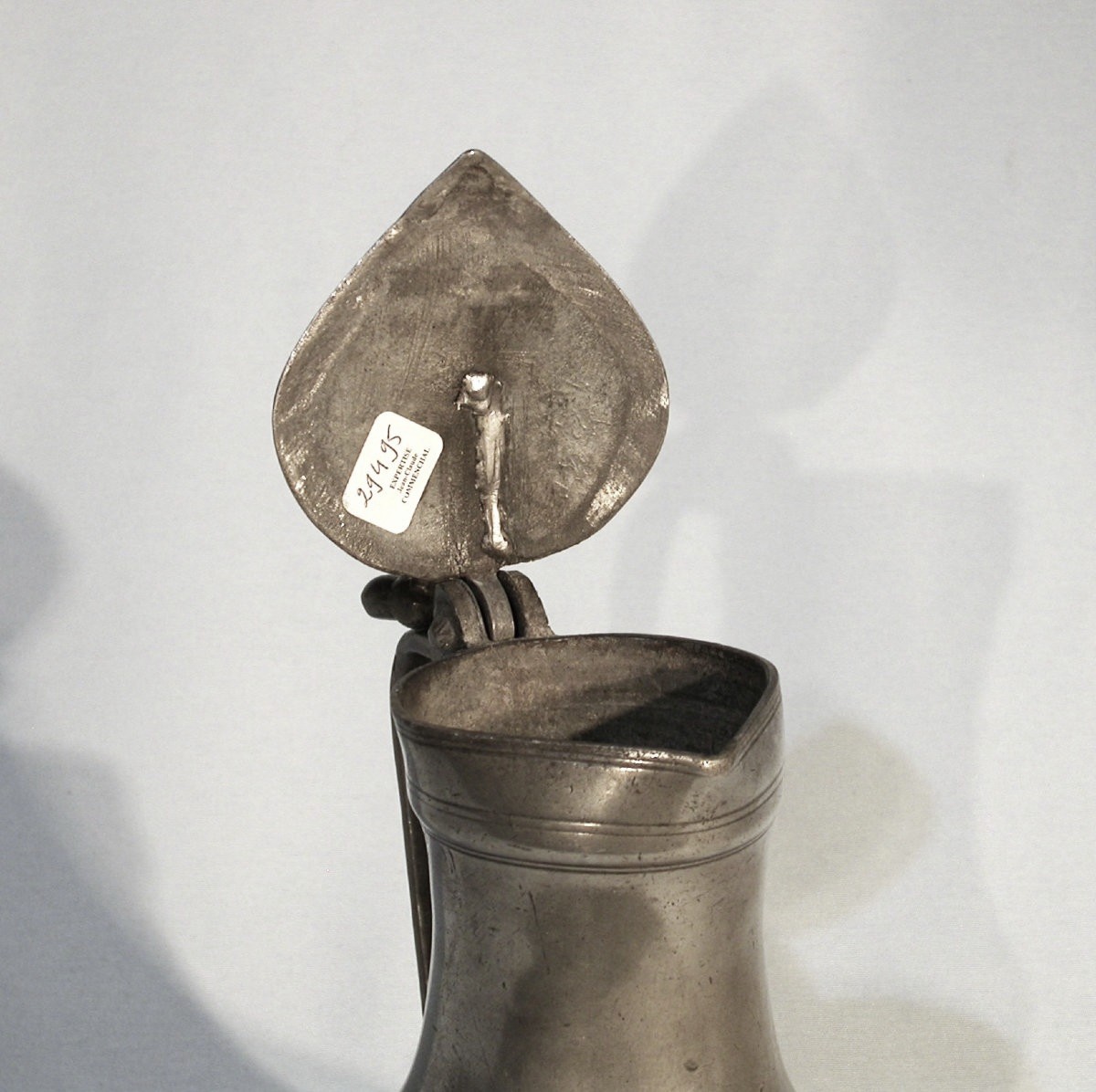 Pewter Wine Pitcher - Caen (lower Normandy), 18th Century-photo-2