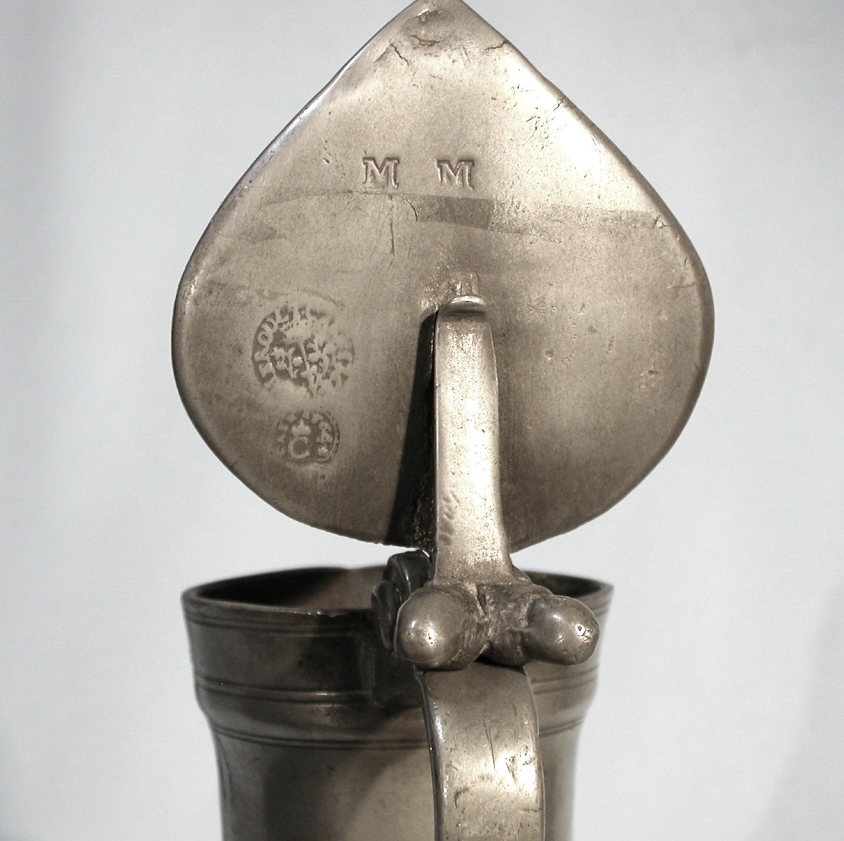 Pewter Wine Pitcher - Caen (lower Normandy), 18th Century-photo-4