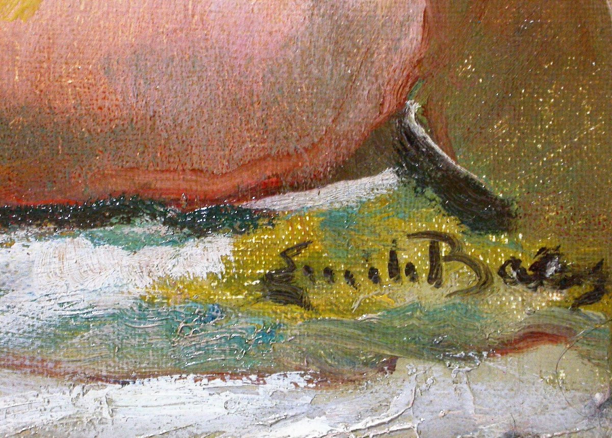 PEINTURE - HUILE SUR TOILE DE EMILE BAES-photo-2