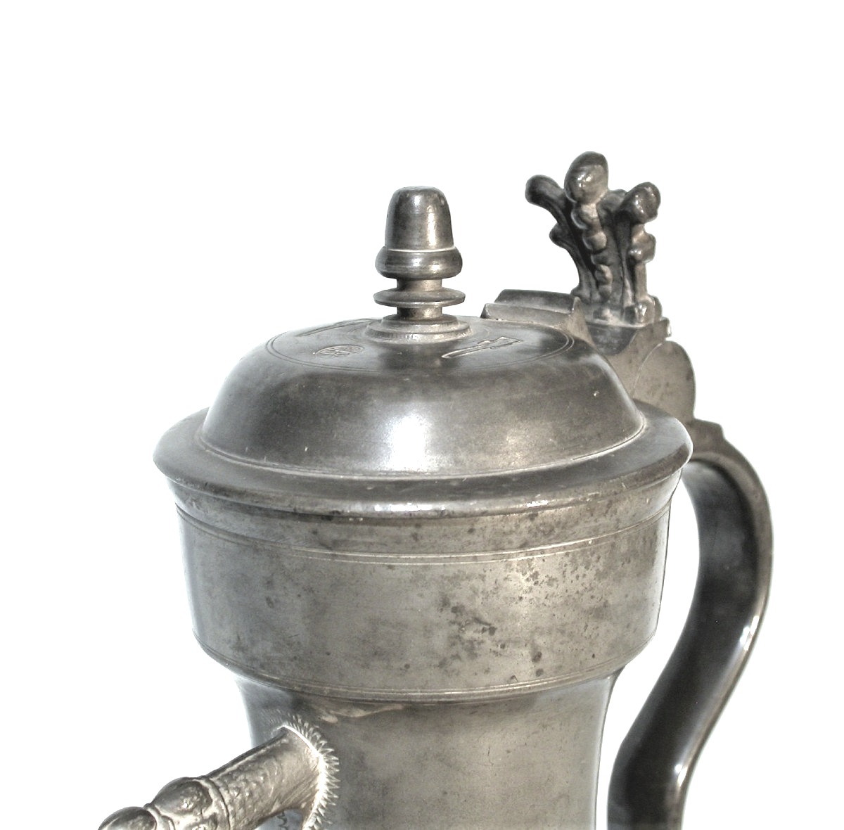 Pewter Ewer "stegkanne" - Bern (switzerland), 18th Century-photo-2