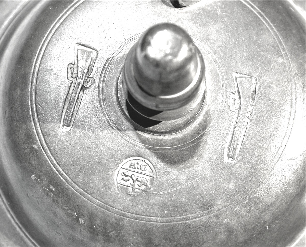 Pewter Ewer "stegkanne" - Bern (switzerland), 18th Century-photo-4