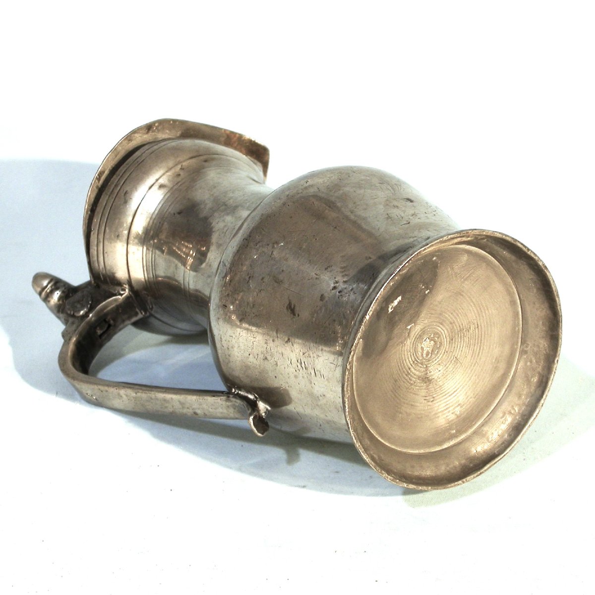 Pewter Wine Pitcher - Langres (champagne), 18th Century-photo-1