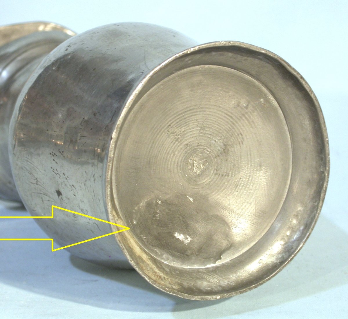 Pewter Wine Pitcher - Langres (champagne), 18th Century-photo-2