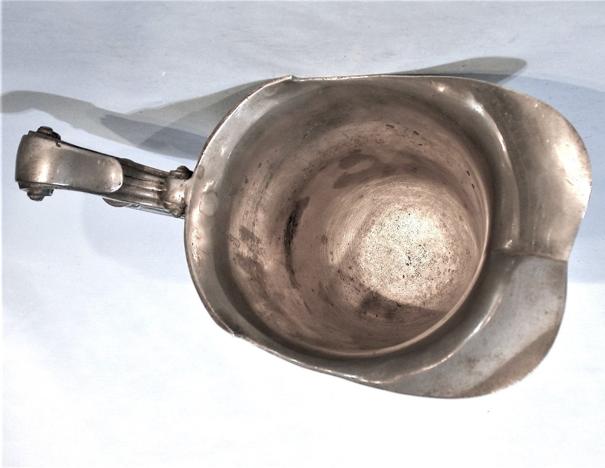 Beautiful Pewter Ewer - Toulouse, Early 18th Century-photo-1