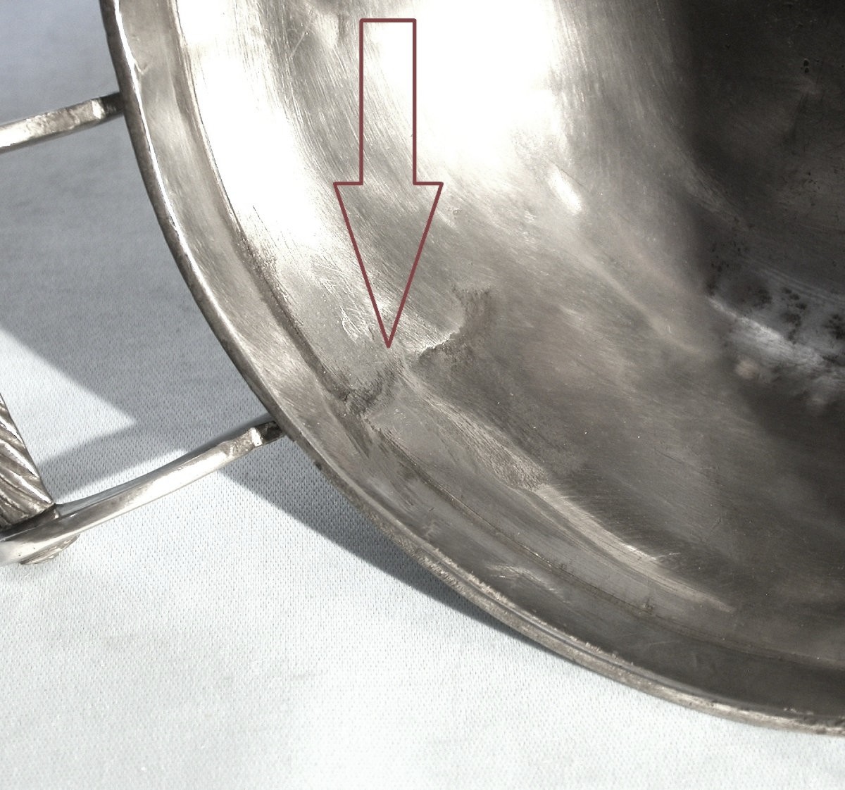 Pewter Vegetable Cup - Strasbourg, Early 19th Century-photo-4