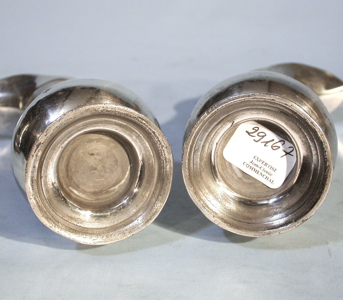 Pair Of Pewter Liturgical Burettes - Strasbourg, 18th Century-photo-3