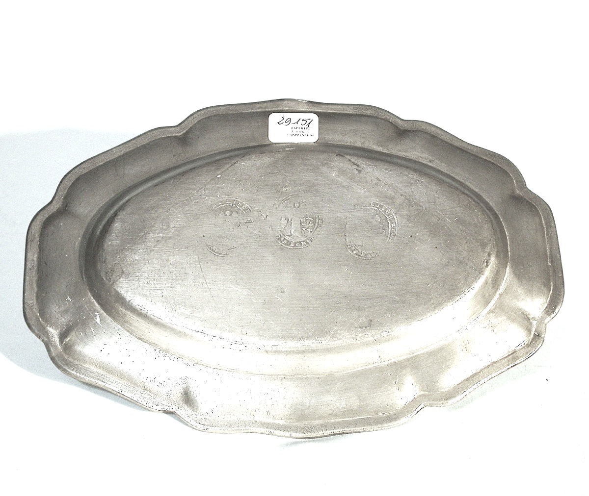 Pair Of Pewter Liturgical Burettes - Strasbourg, 18th Century-photo-1