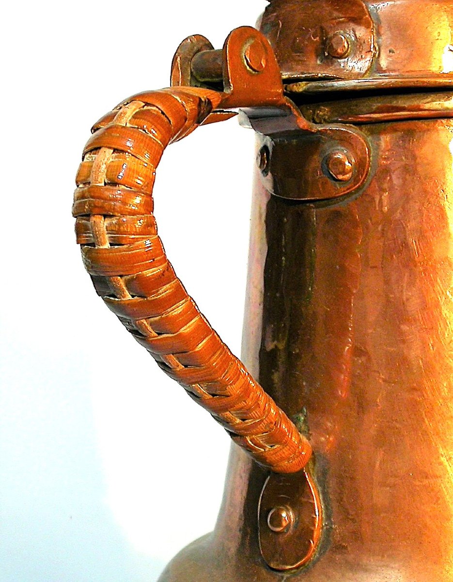 COQUEMAR EN CUIVRE - FRANCE, FIN DU XVIII ème s-photo-2