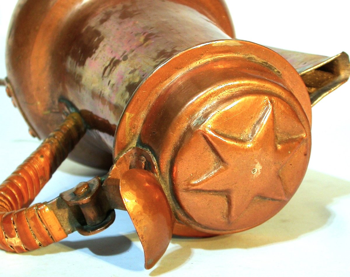 COQUEMAR EN CUIVRE - FRANCE, FIN DU XVIII ème s-photo-3