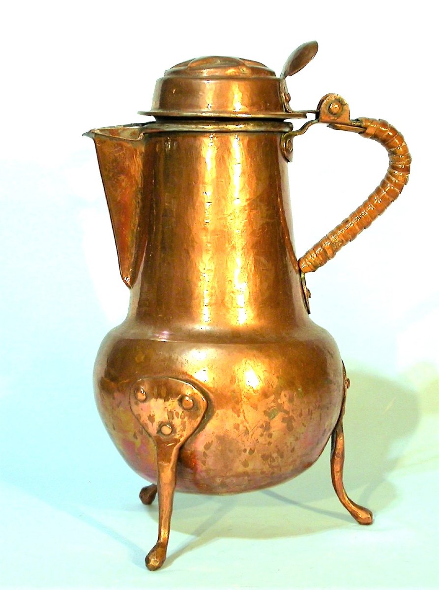 COQUEMAR EN CUIVRE - FRANCE, FIN DU XVIII ème s-photo-6