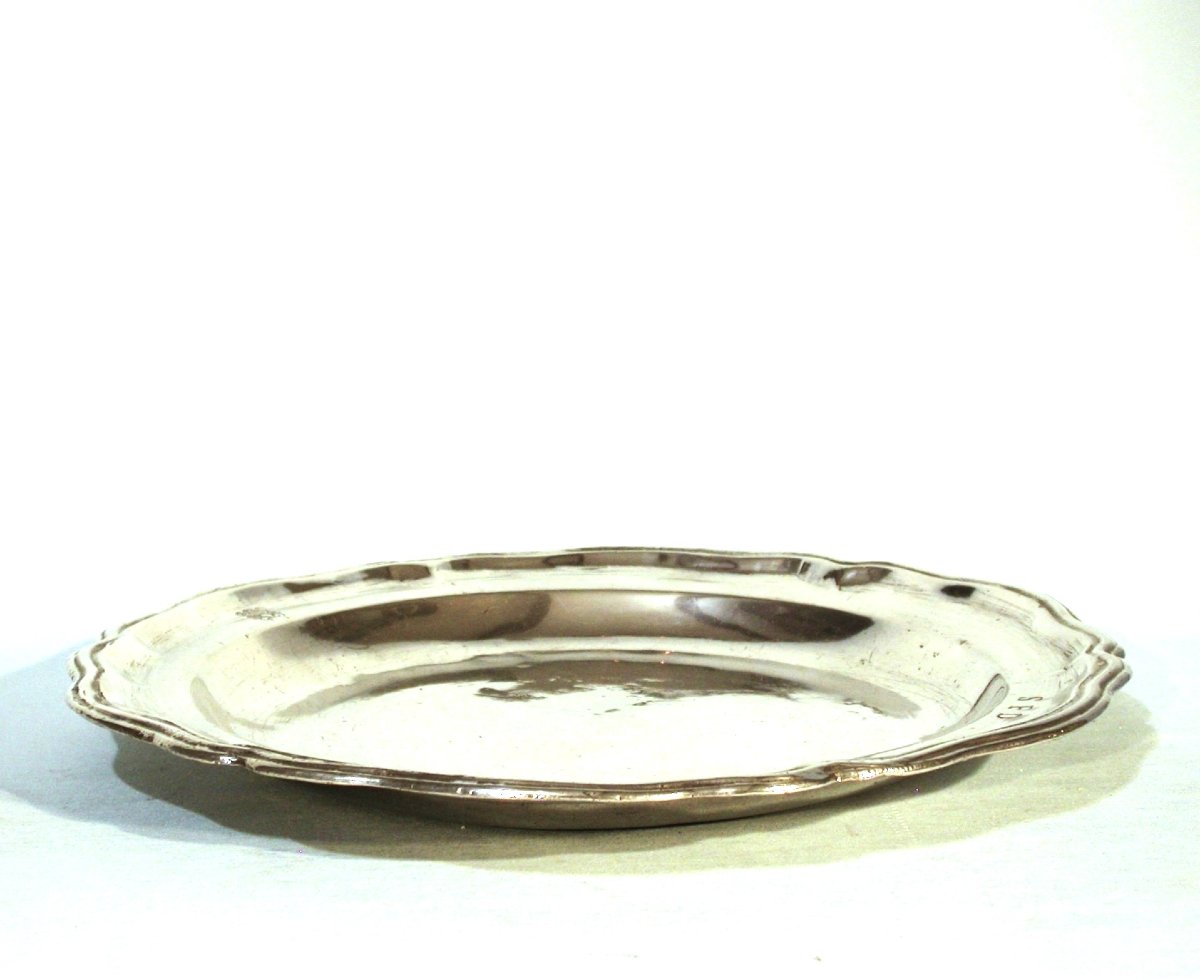 RARE PLAT EN ETAIN DE PONT-A-MOUSSON (LORRAINE), XVIII ème s-photo-4