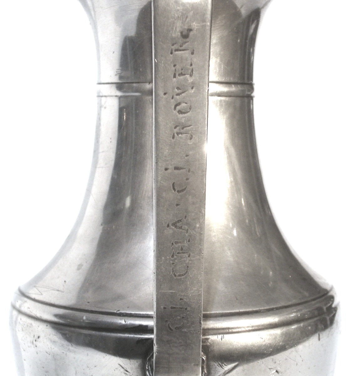 Very Rare Glass Pewter Wine Pitcher (brittany), 18th Century-photo-1