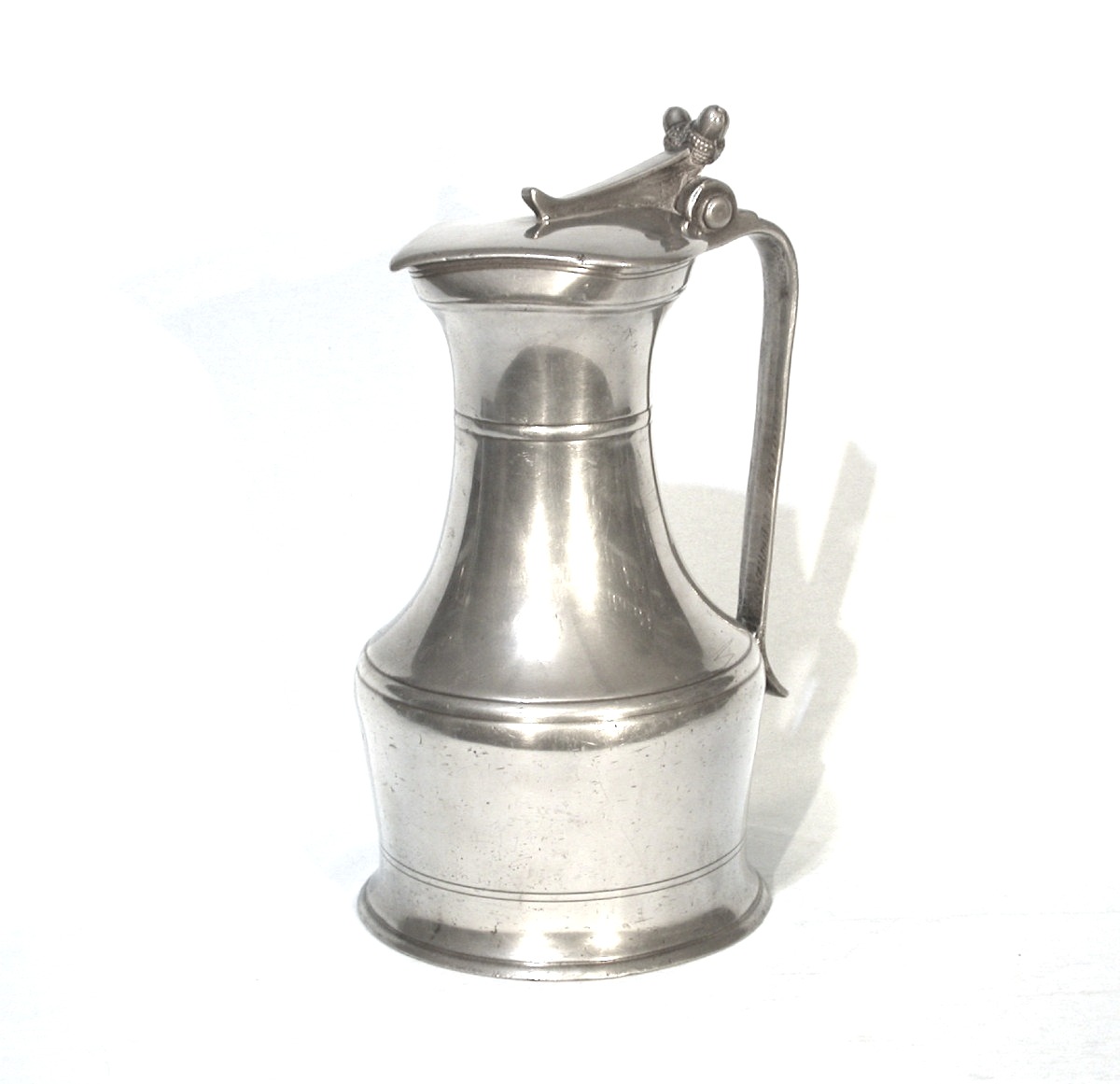 Very Rare Glass Pewter Wine Pitcher (brittany), 18th Century-photo-4