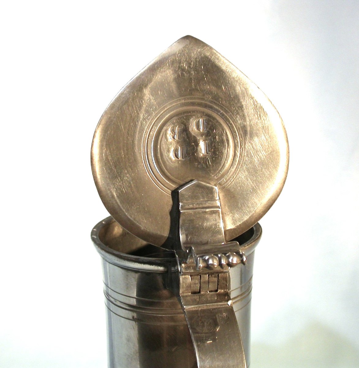 PICHET À VIN EN ETAIN - STRASBOURG, TOUT DEBUT DU XIX ème s.-photo-4