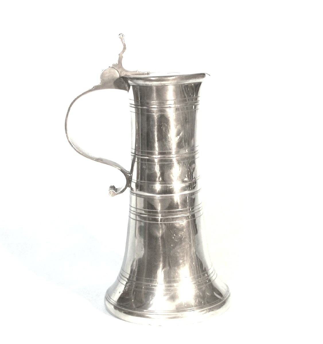 Pewter Wine Pitcher - Strasbourg, Very Early 19th Century.-photo-2