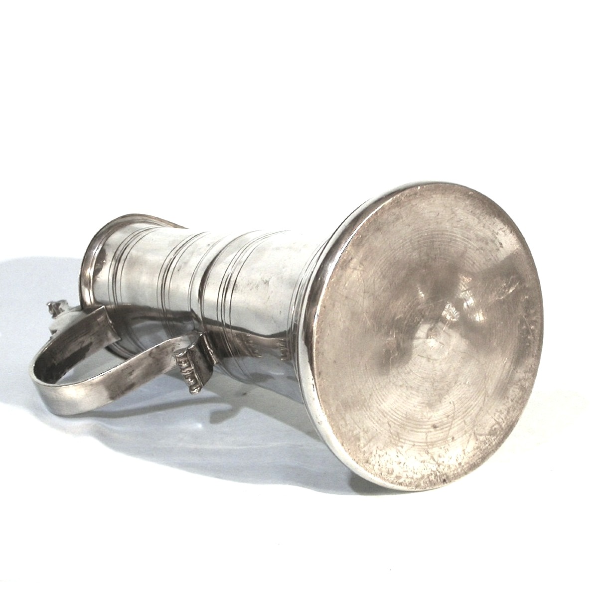 Pewter Wine Pitcher - Strasbourg, Very Early 19th Century.-photo-1