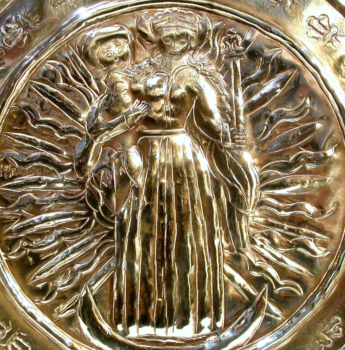 Brass Offering Plate - Germany Or Flanders, 17th Century-photo-4