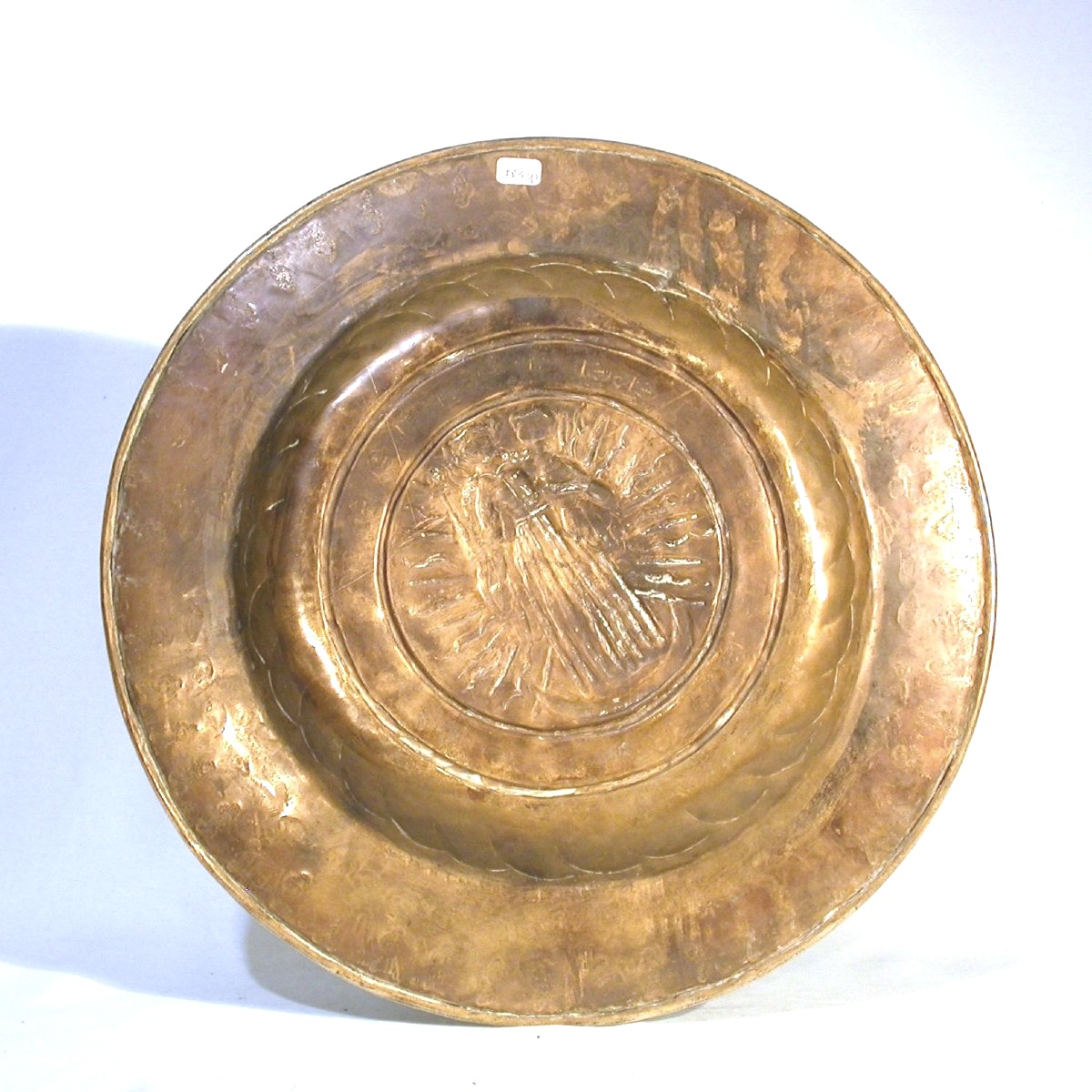 Brass Offering Plate - Germany Or Flanders, 17th Century-photo-1