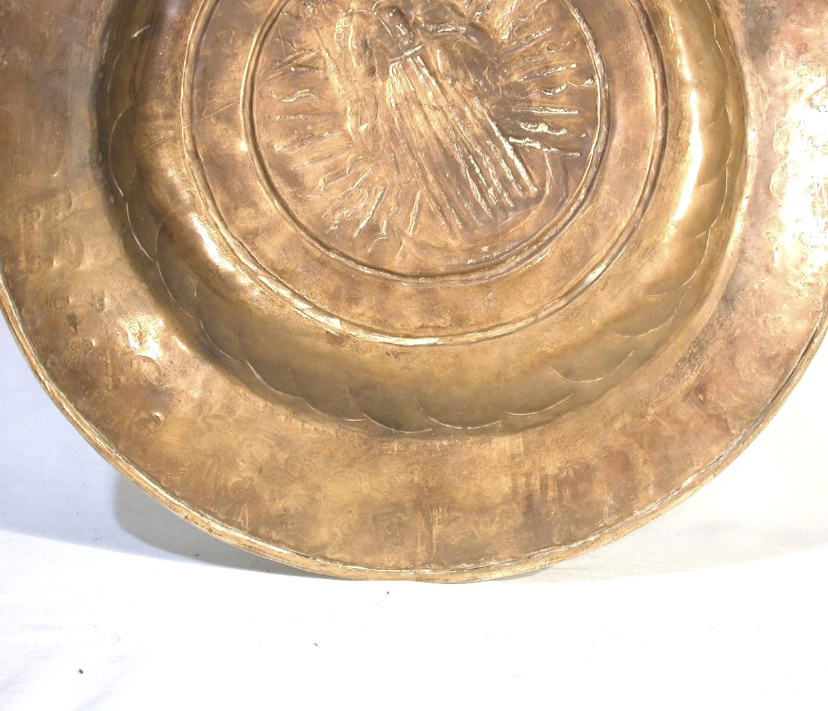 Brass Offering Plate - Germany Or Flanders, 17th Century-photo-3