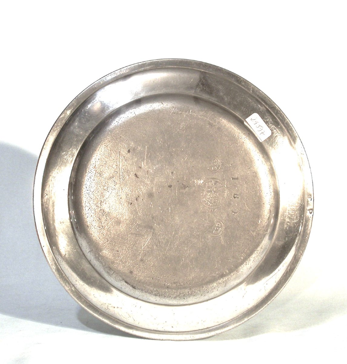 Pair Of Pewter Plates - Turin (italy), 18th Century-photo-1