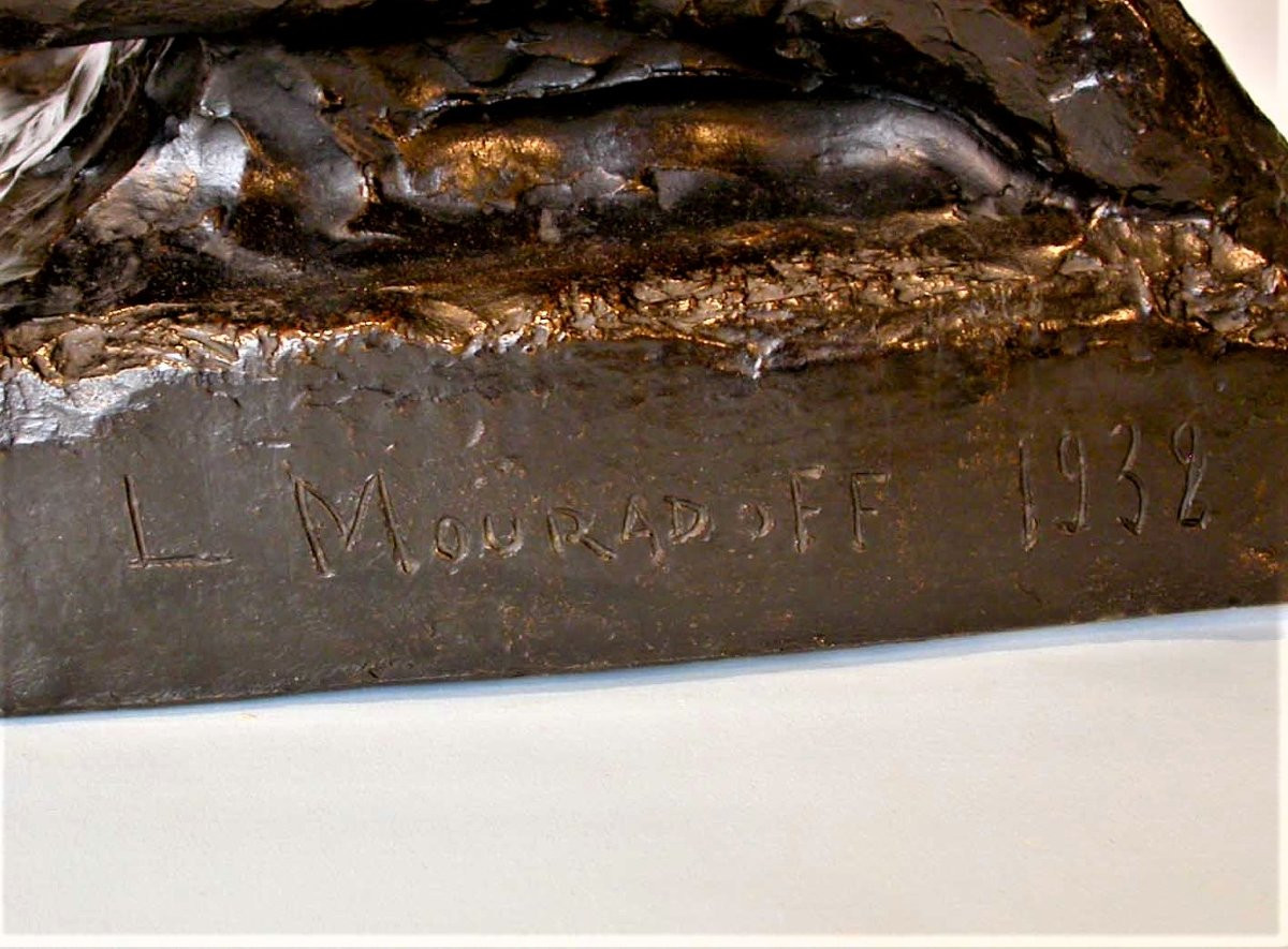 SCULPTURE EN BRONZE DE LEON MOURADOFF-photo-3