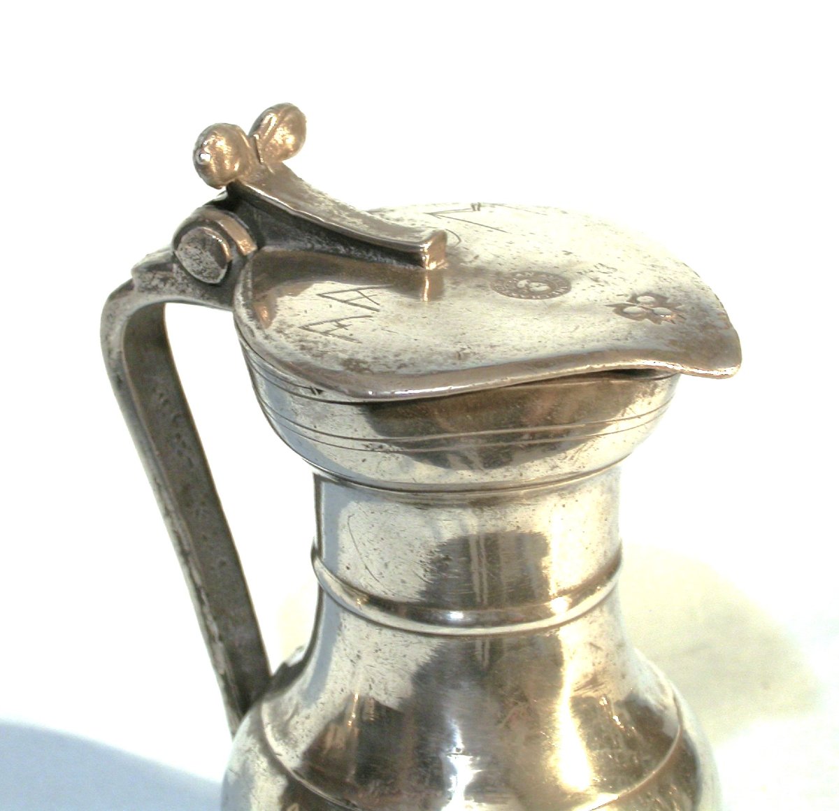 Pewter Wine Pitcher - Geneva, Circa 1700-photo-1